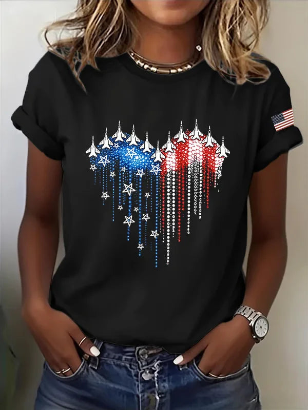 Freedom Fighter Heart Graphic Tee