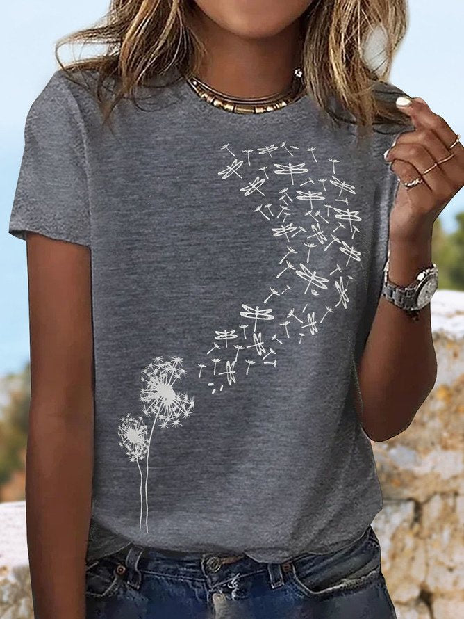 Casual Round Neck T-Shirt