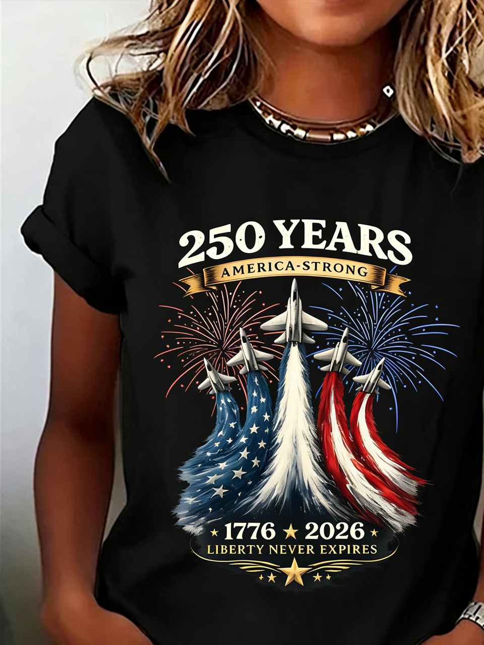 250th anniversary Casual Crew Neck T-Shirt