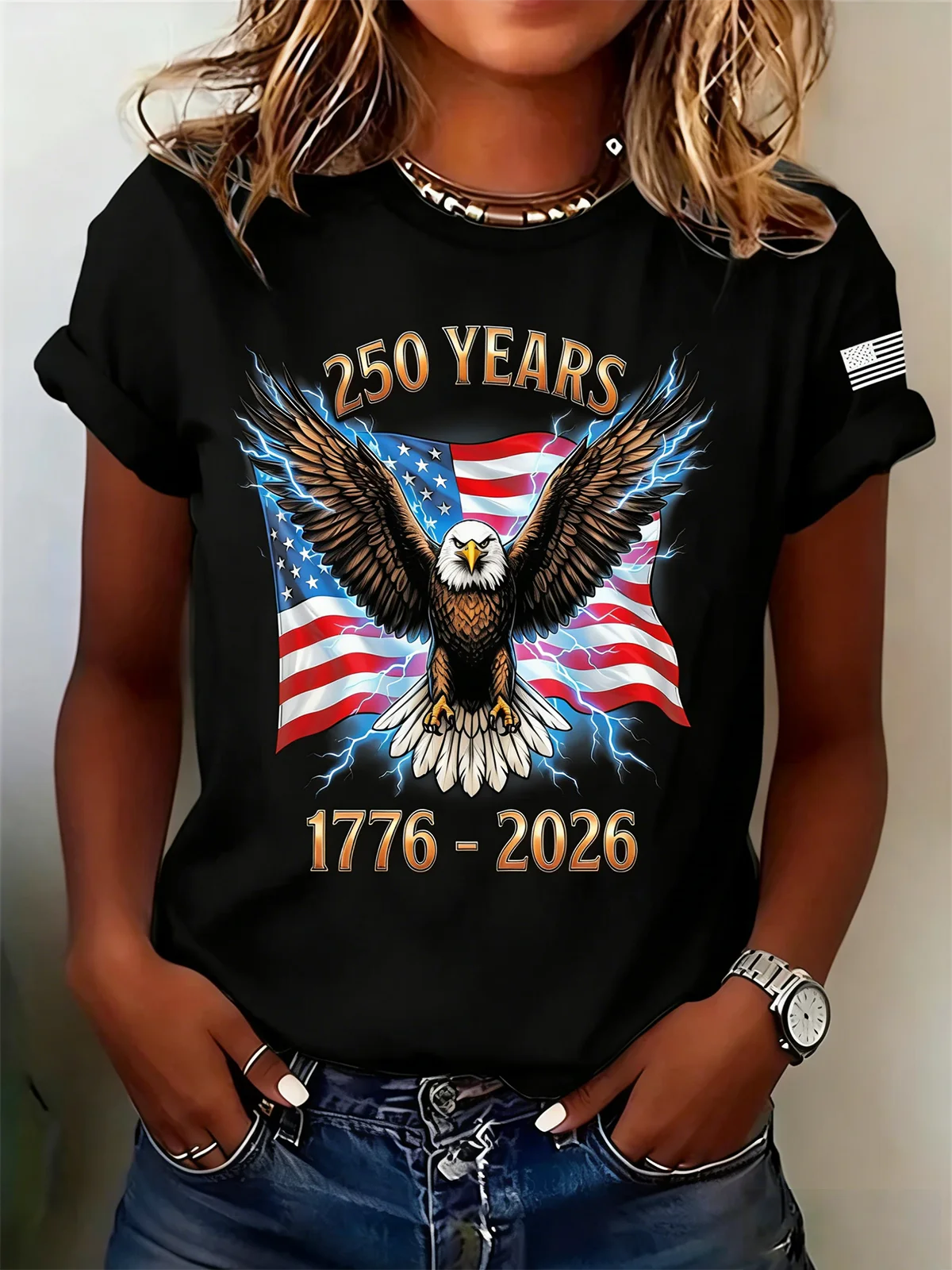 250th anniversary Casual Crew Neck T-Shirt
