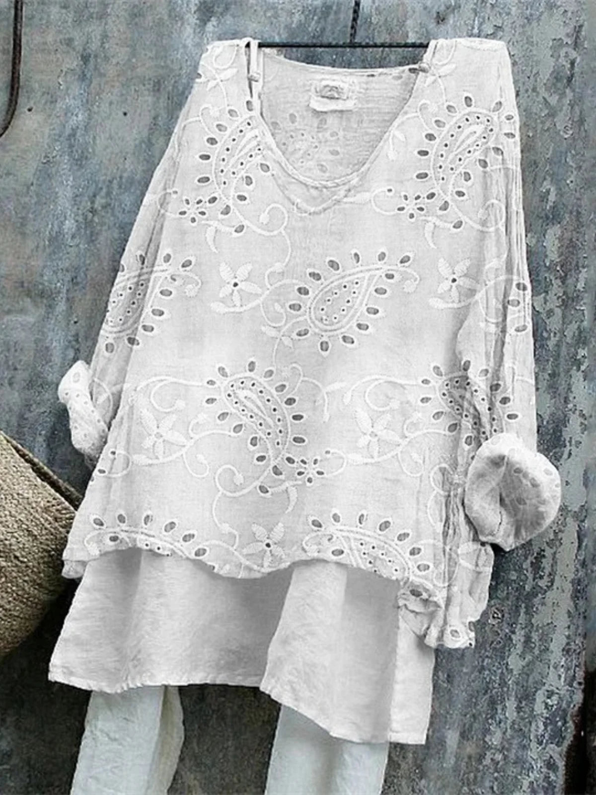Paisley Cotton Vintage T-Shirt