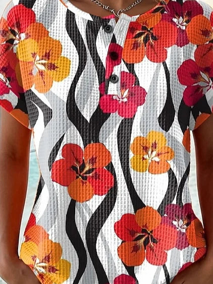 Floral Others Vintage Loose T-Shirt
