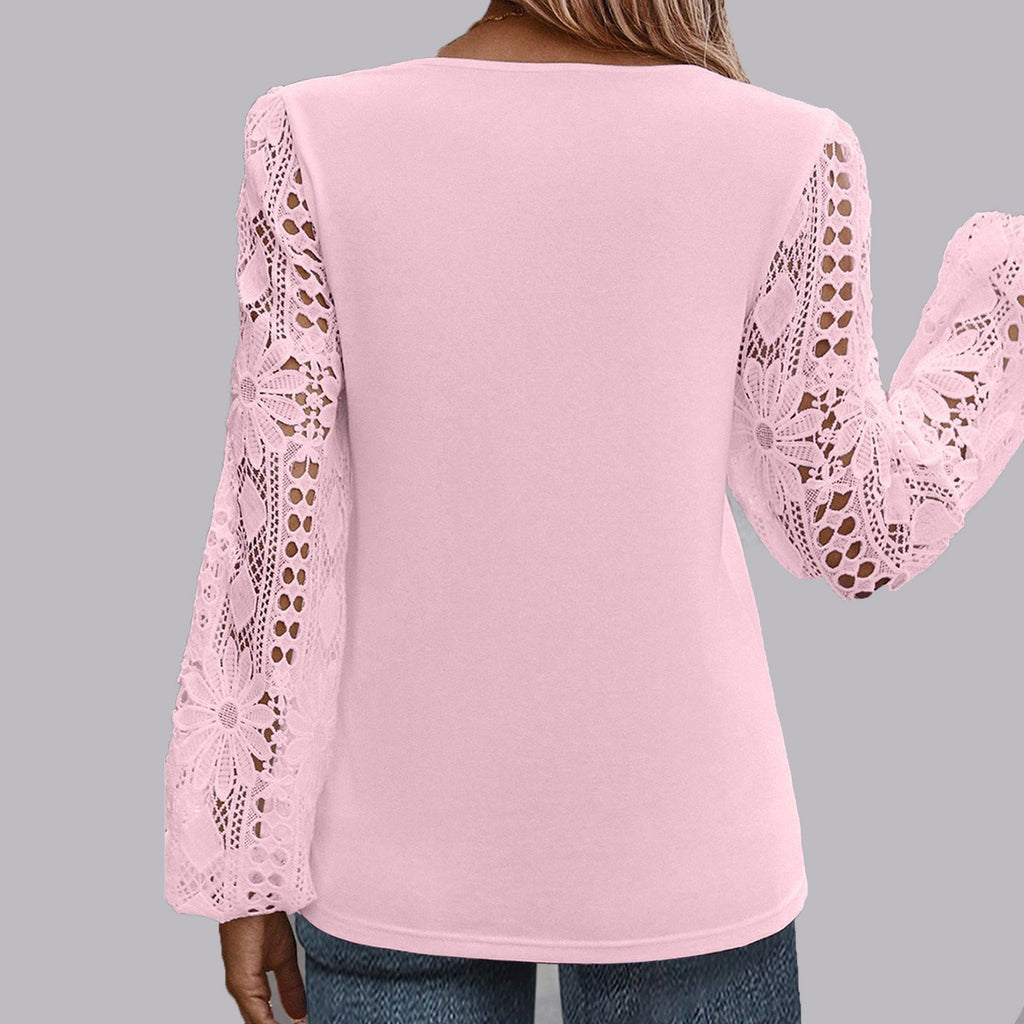 Elegant Lace Loose Others T-Shirt