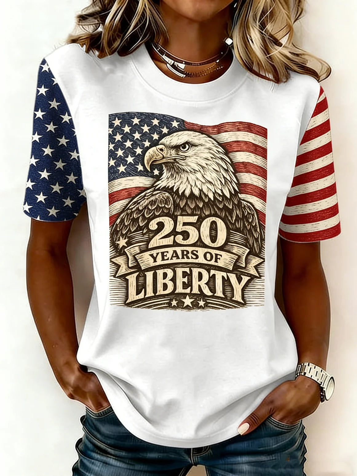 250th anniversary Casual Crew Neck T-Shirt