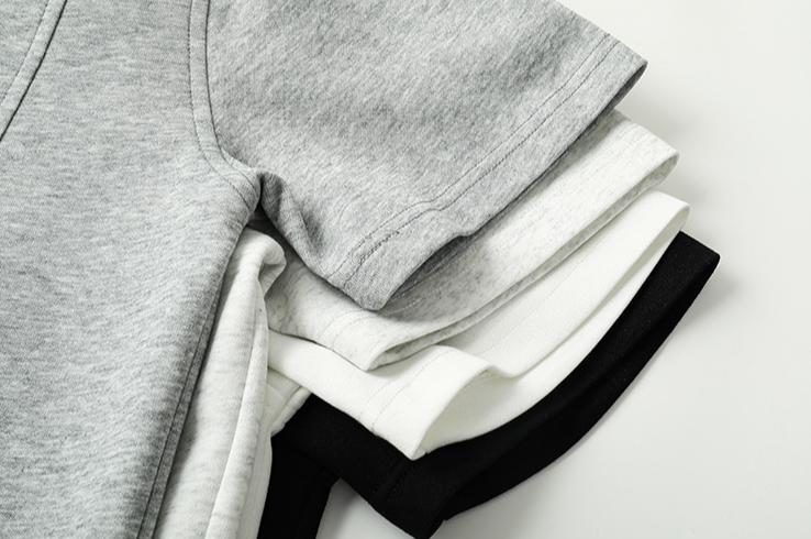 Polyester Cotton Henley Collar Plain Casual T-Shirt