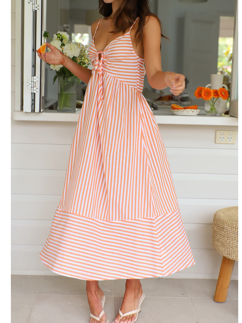 Striped Vacation Others Dress With No