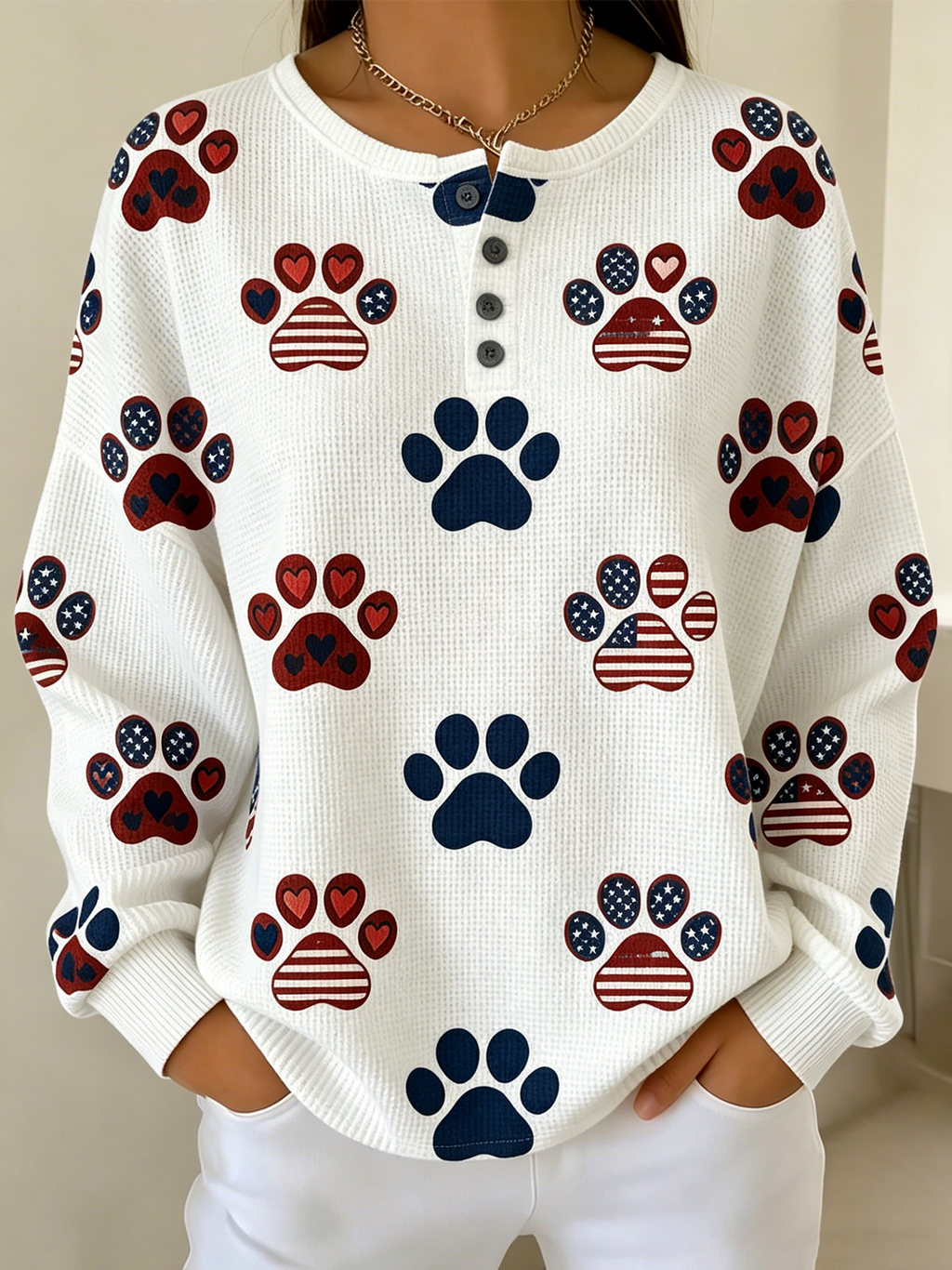Casual Loose Animal Picture Others Sweatshirt