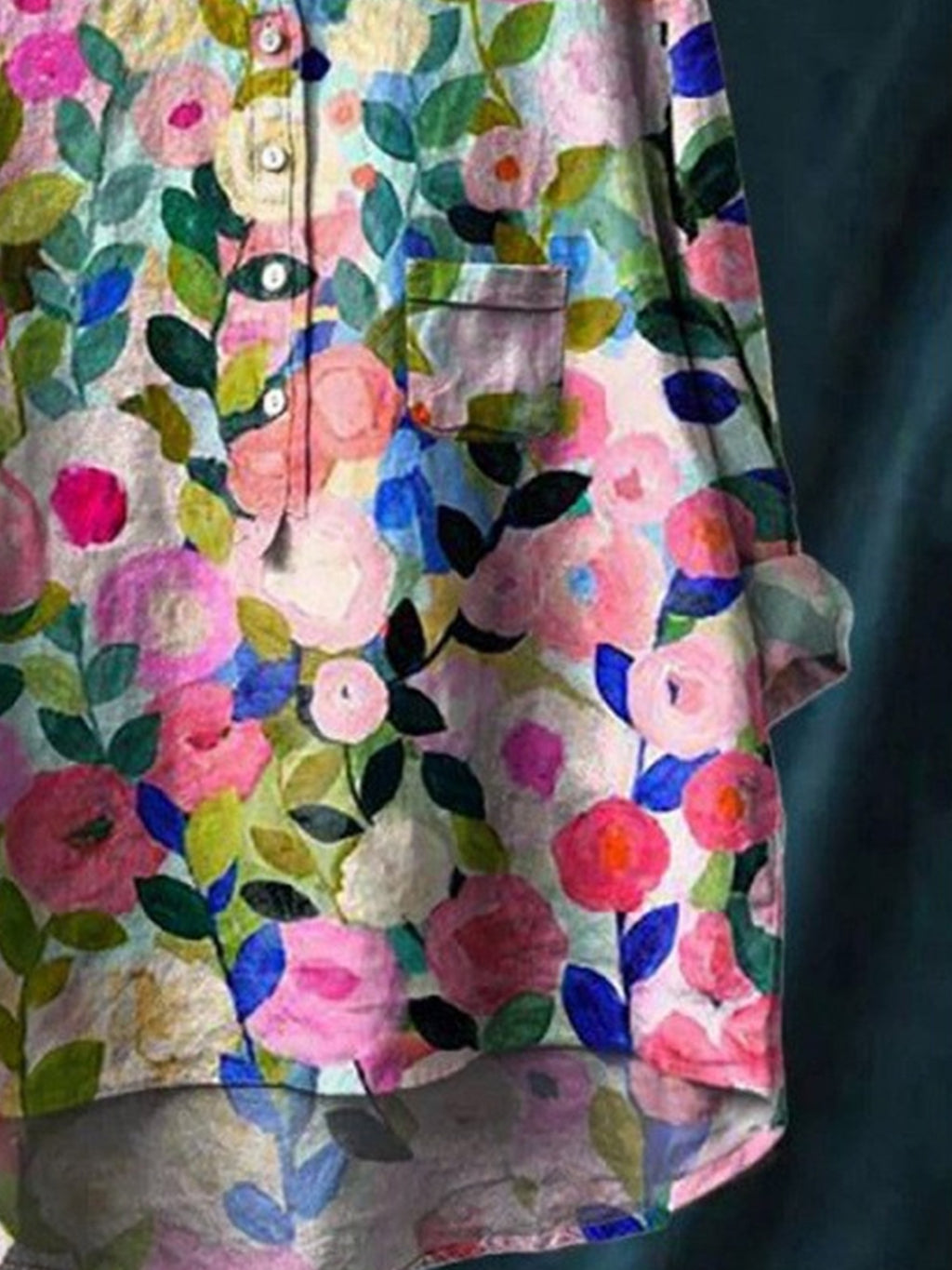 Floral Pattern Casual Shirt
