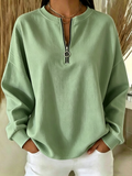 Plain Vintage Crew Neck Sweatshirt