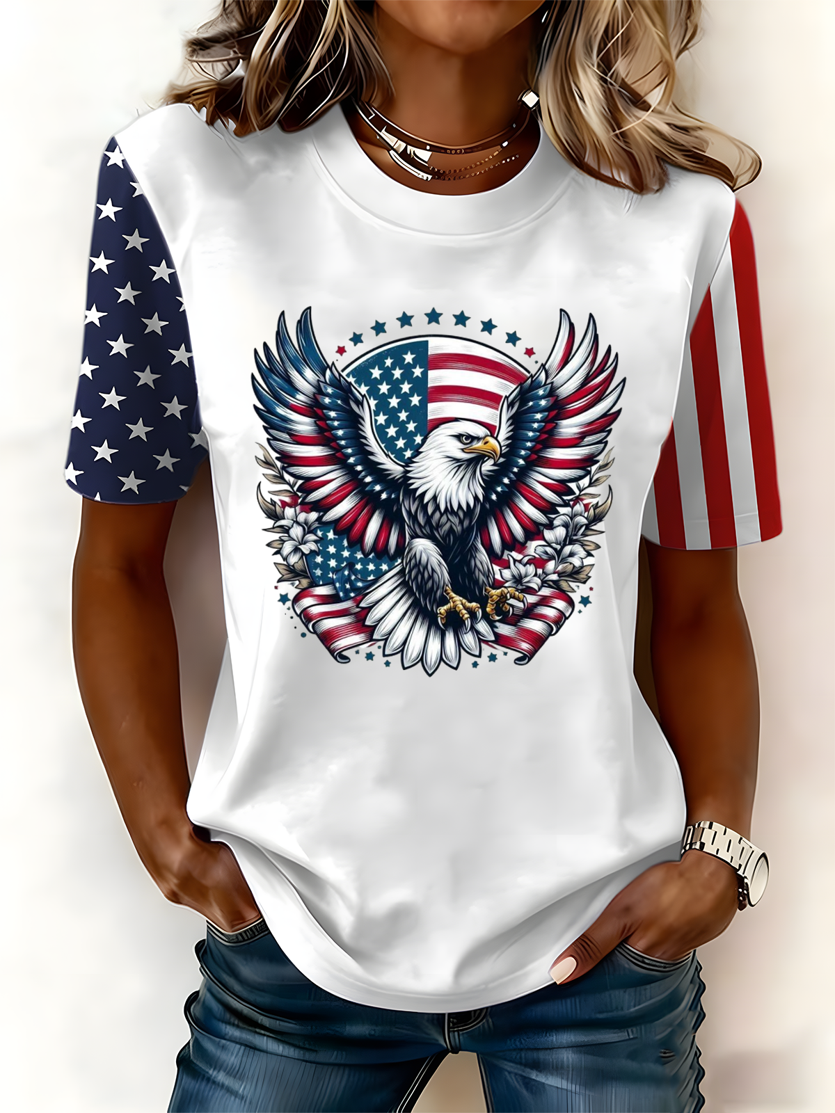 Cotton Casual Regular Fit Crew Neck T-Shirt