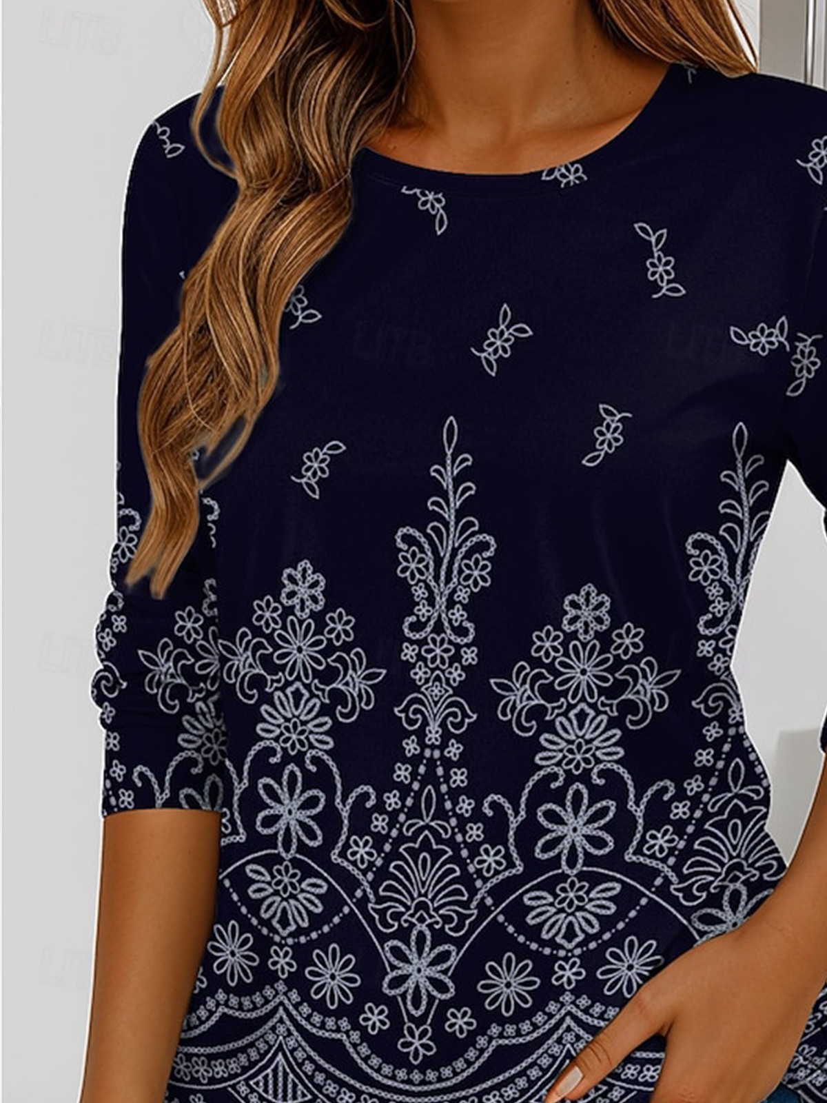 Cotton Floral Casual T-Shirt