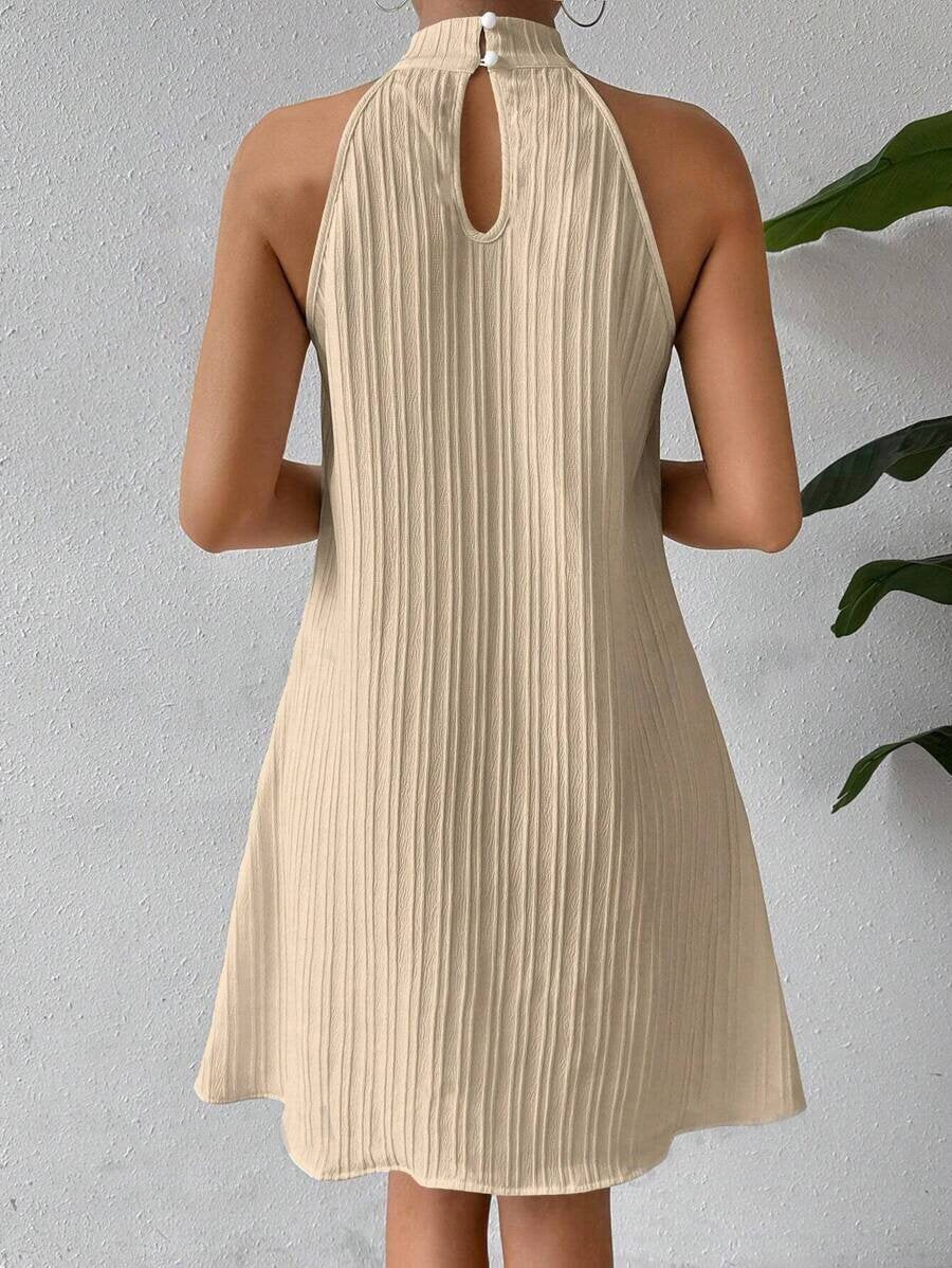 Elegant Ruched Plain Others Dress With No