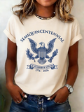 250th anniversary Casual Crew Neck T-Shirt