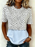 Crew Neck Regular Fit Casual Striped T-Shirt