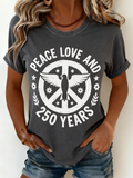 Vintage Cotton Crew Neck T-Shirt