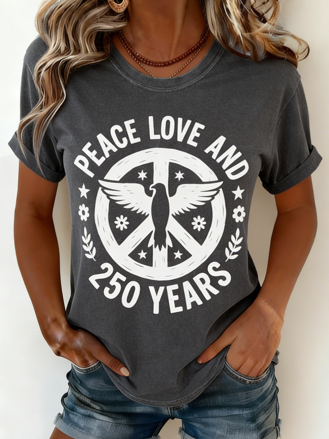 Vintage Cotton Crew Neck T-Shirt