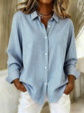 Shawl Collar Loose Casual Christmas Shirt