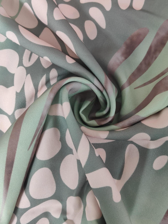 Women's Short Sleeve Summer Green Zebra Split Joint V Neck Daily Going Out Casual Maxi A-Line Hip Skirt Dress