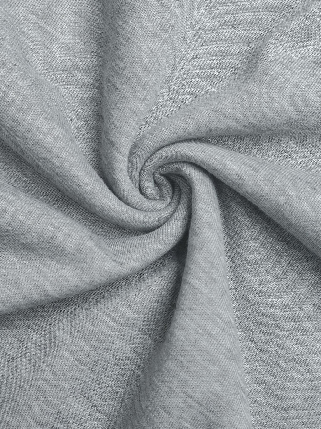 Crew Neck Cotton-Blend Casual Sweatshirt