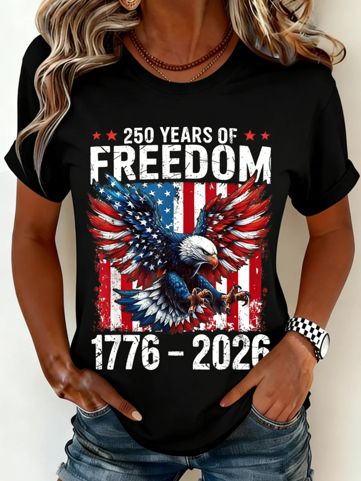 250th anniversary Casual Crew Neck T-Shirt