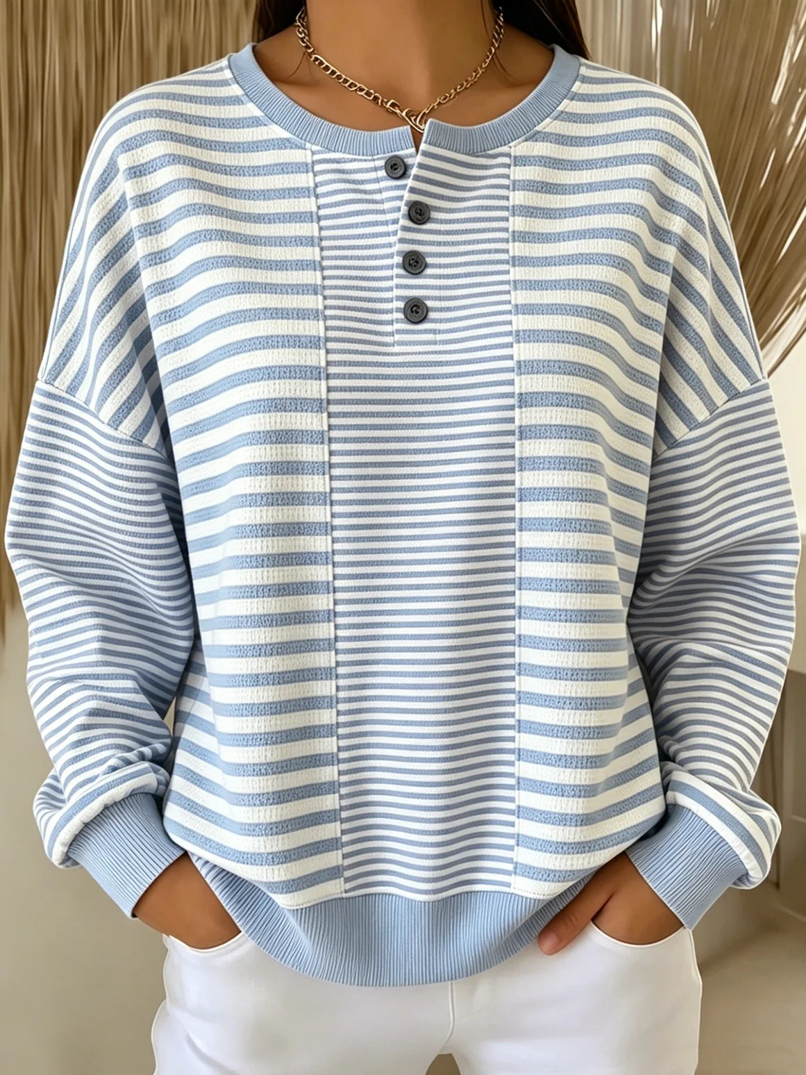 Casual Others Striped Sweatshirt