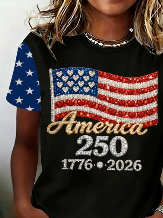 Women's Short Sleeve T-shirt Summer Black Text Letters Printing Jersey Crew Neck Daily Going Out Casual Top