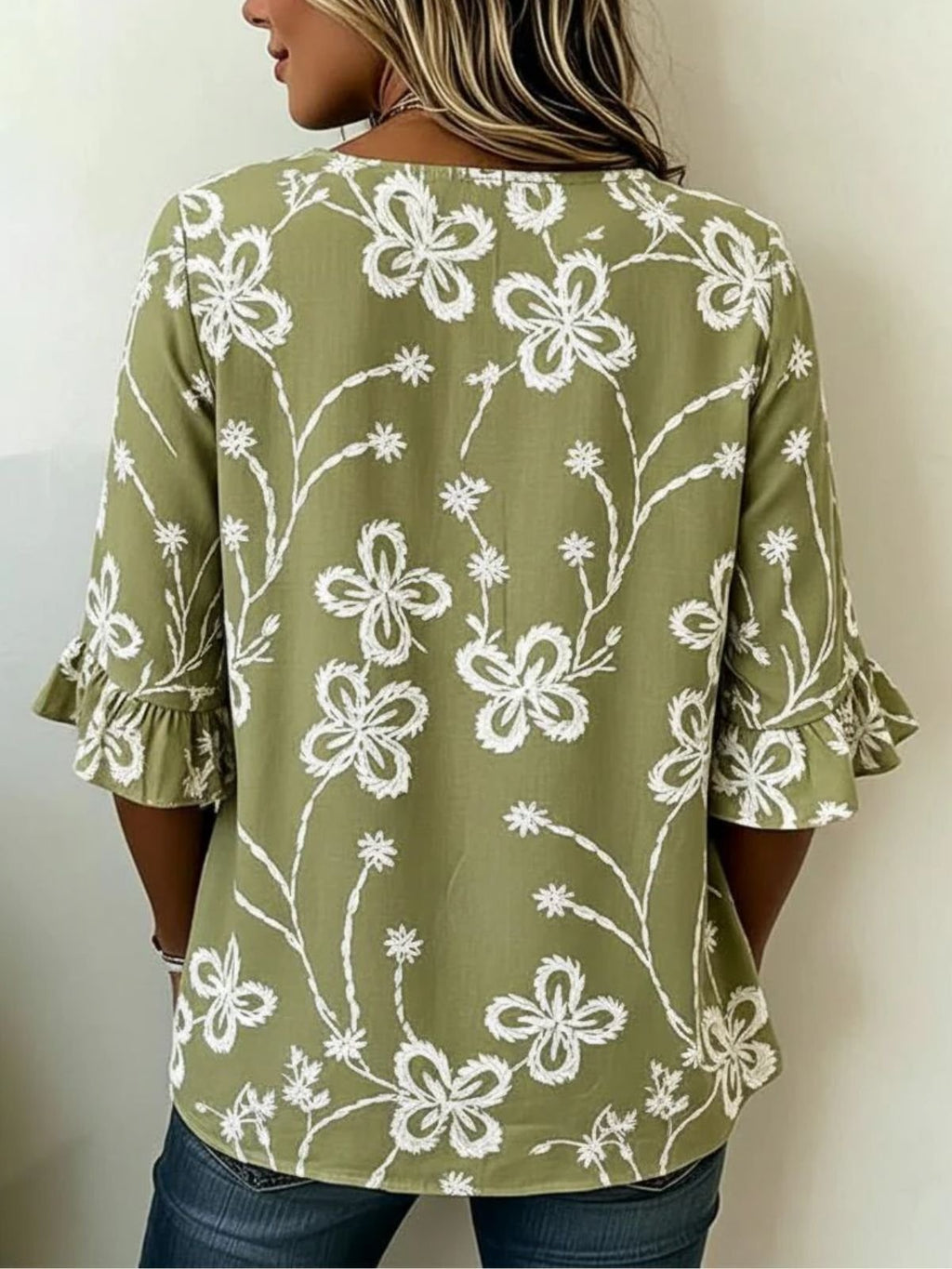 Casual V Neck Blouse