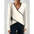 Jersey Casual Plain Loose Blouse