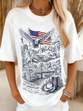 250th anniversary Regular Fit Crew Neck Casual T-Shirt