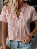 Elegant V Neck Loose T-Shirt