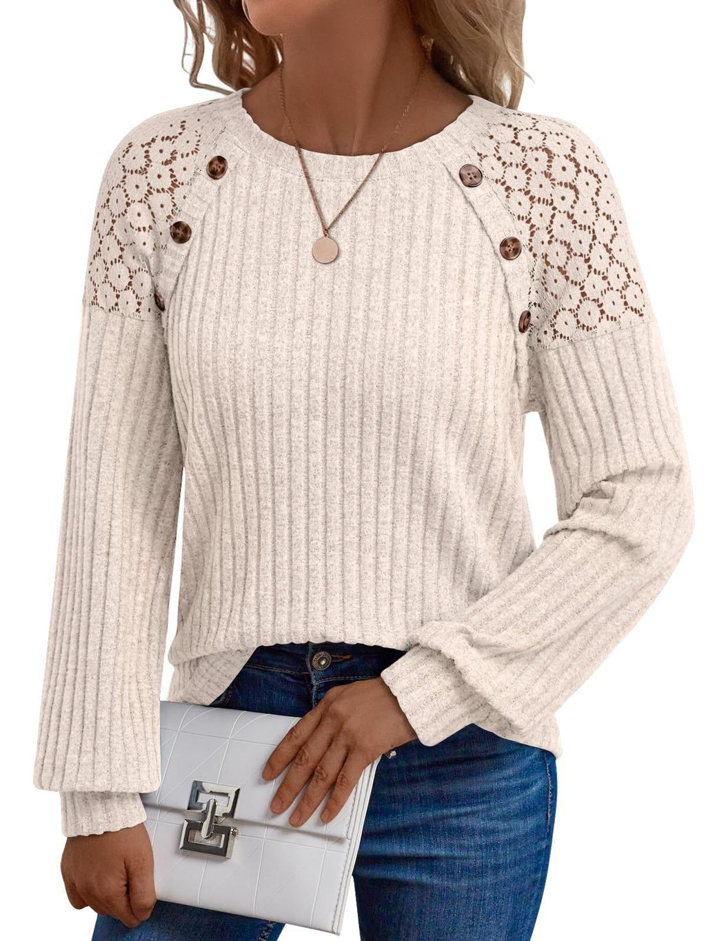 Loose Elegant Cotton-Blend Plain T-Shirt