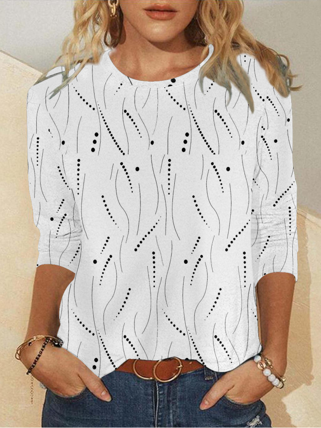 Long Sleeve Round Neck T-Shirt