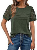 Plain Regular Fit Casual Crew Neck T-Shirt