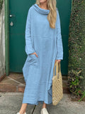 Loose Casual Plain Maxi Dress