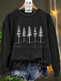 Christmas Winter Wonderland forest Casual Sweatshirt