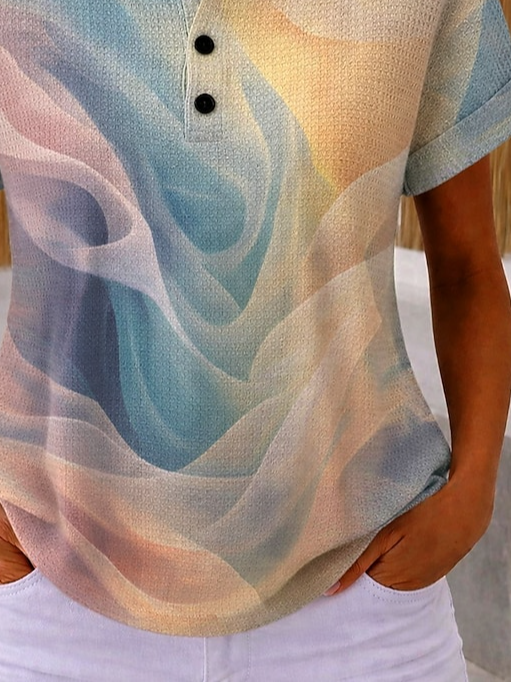 Loose Random Print Casual T-Shirt