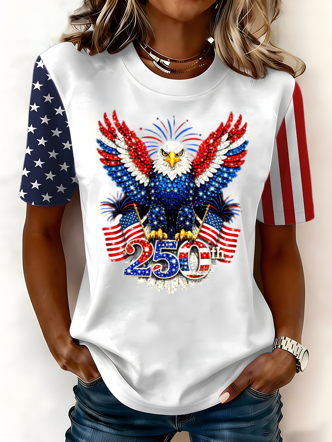 250th anniversary Casual Crew Neck T-Shirt